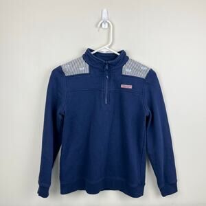 Vineyard Vines Classic Stripe Embroidered Shep Shirt Deep Bay L 14